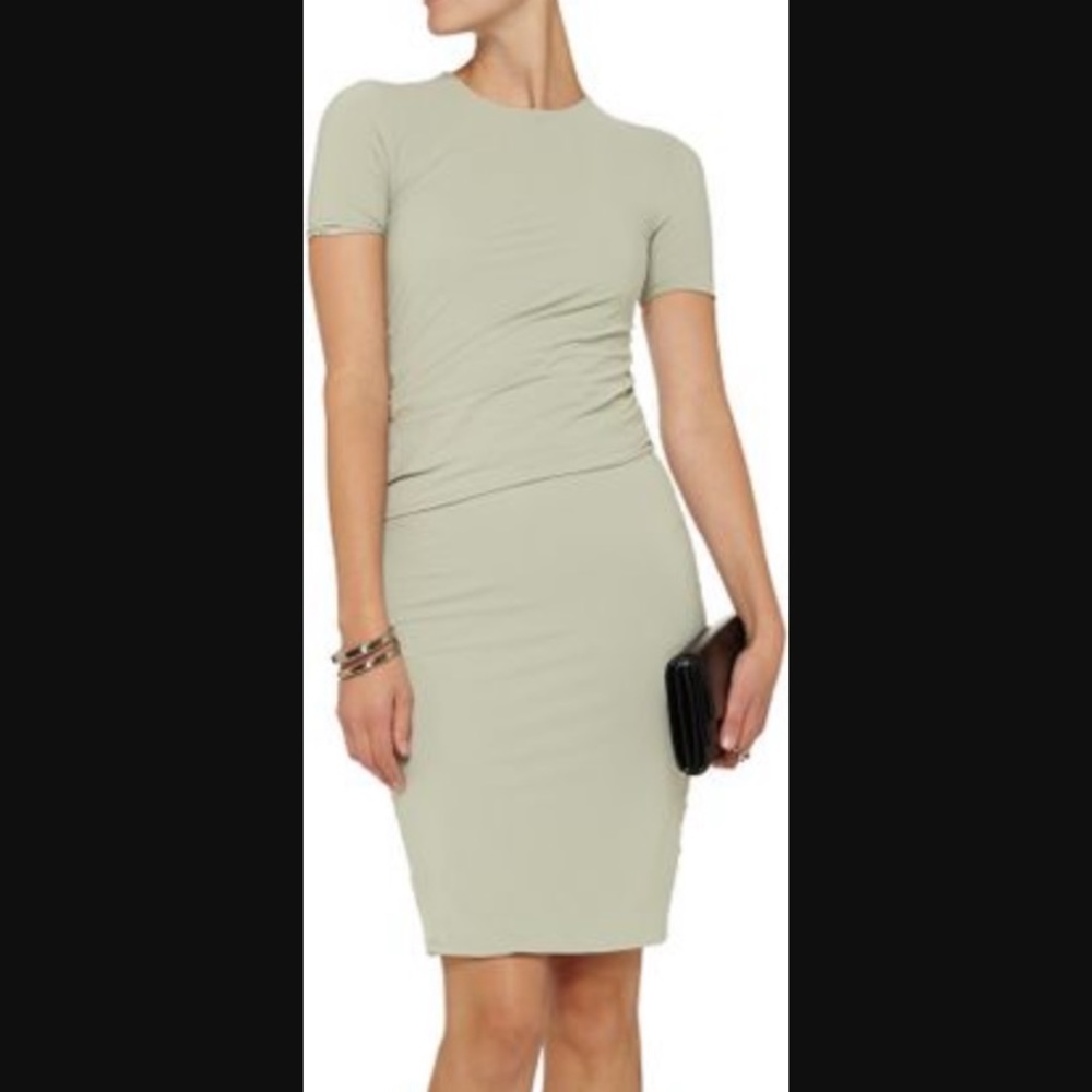T by Alexander Wang Gray Draped Jersey Dress sz S
